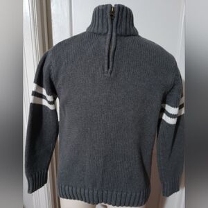 ​Old Navy Boys Gray Quarter Zip Sweater Medium M Varsity Prep